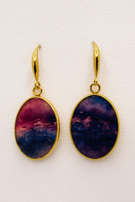 Midnight Mirage Hook Earrings